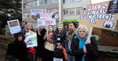 ATOS Gloucester Protest - early shift!